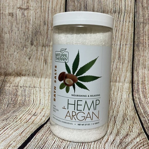 Natural Therapy 37 oz Hemp & Argan Nourishing Dead Sea Bath‎ Spa Salts